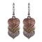 Antiqued Metal Leaf Lever Back Dangle Earrings, Handmade with Copper, Bronze Brass, and Silver product 3